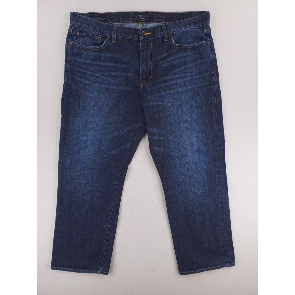 Lucky Brand Jeans‎ Mens 38x30 361 Vintage Straight Stretch Denim Pants Dark